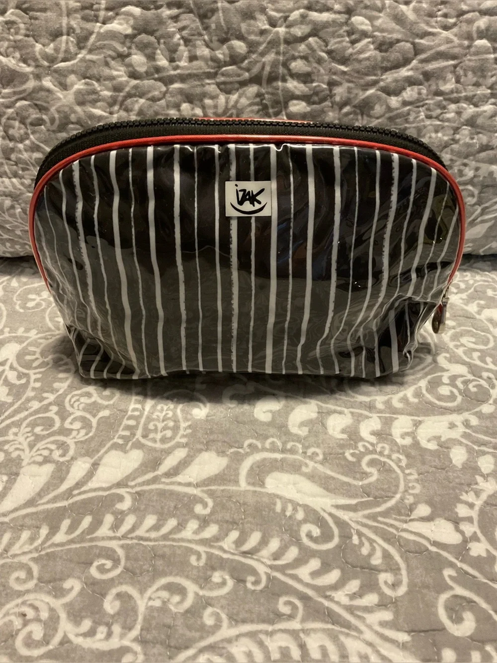 Izak Zenou Plastic Coated Zippered Bag - “Je Suis Belle” / I am Beautiful